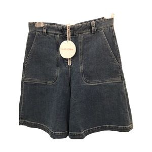 See by Chloe High Waisted Wide Leg Denim Shorts. Size 29. NWT